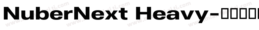 NuberNext Heavy字体转换